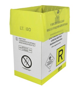 Contenitore monouso per rifiuti sanitari pericolosi