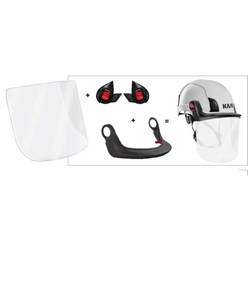 Supporto per visiera casco da lavoro