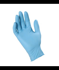 guanti monouso blu in nitrile