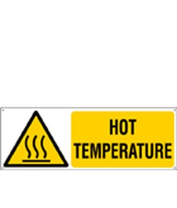 Etichette adesive  pericolo hot temperature