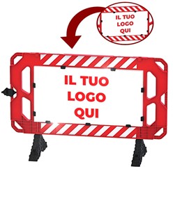 Transenna stradale pubblicitaria, in policarbonato robusto alleggerito  ZT80150 Transenna stradale pubblicitaria, in policarbonato robusto alleggerito  ZT80150