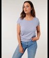 La t-shirt slub con manica con risvolto da donna Stanley Stella Stella Rounder Slub in offerta