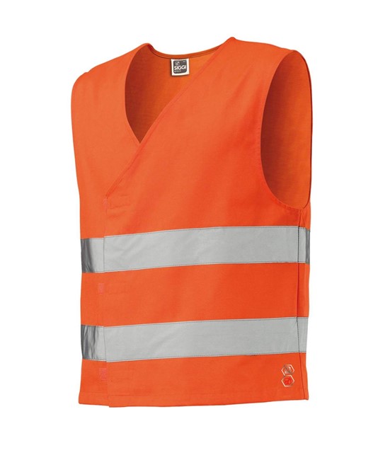Gilet arancione alta visibilità Siggi Gilet arancione alta visibilità Siggi