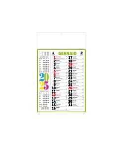 Calendario mensile da muro 2025