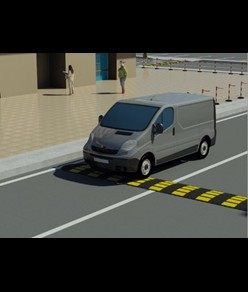 Dosso rallentatore stradale  h 5 cm