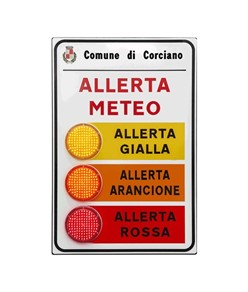 Segnale elettronico di allerta meteo