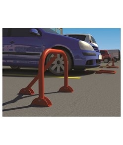 Archetto dissuasore di sosta abbattibile in ferro