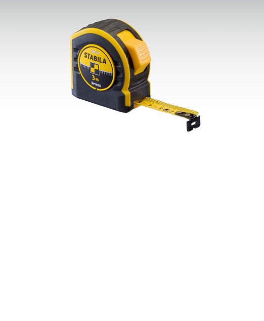 Flessometro giallo in abs con clip metallica Stabila BM 40 Flessometro giallo in abs con clip metallica Stabila BM 40