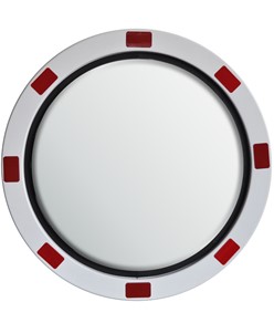 Specchio stradale in acciaio INOX  circolare Specchio stradale in acciaio INOX  circolare