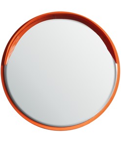 Specchio stradale in acciaio INOX circolare  per pali  Ø48 mm.