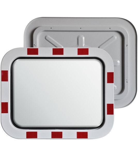 Specchio stradale in acciaio INOX  rettangolare Specchio stradale in acciaio INOX  rettangolare
