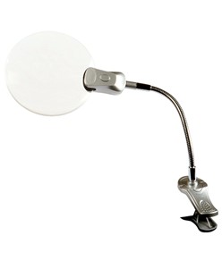 Lente di ingrandimento con illuminazione a 2 led