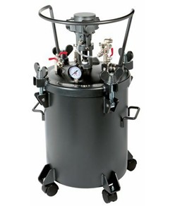 Serbatoio sottopressione da 20 lt. con ruote, valvola di sicurezza