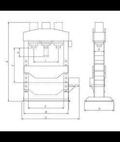 Pressa idraulica professionale Metallkraft