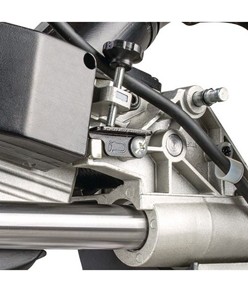 Troncatrice radiale con scorrimento e dispositivo di bloccaggio