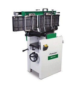 Pialla combinata a filo e spessore con interruttore d'emergenza e cappa aspira trucioli integrata - potenza motore 1,7 kW