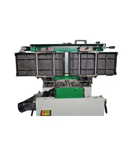 Pialla combinata a filo e spessore con interruttore d'emergenza e cappa aspira trucioli integrata - potenza motore 1,7 kW