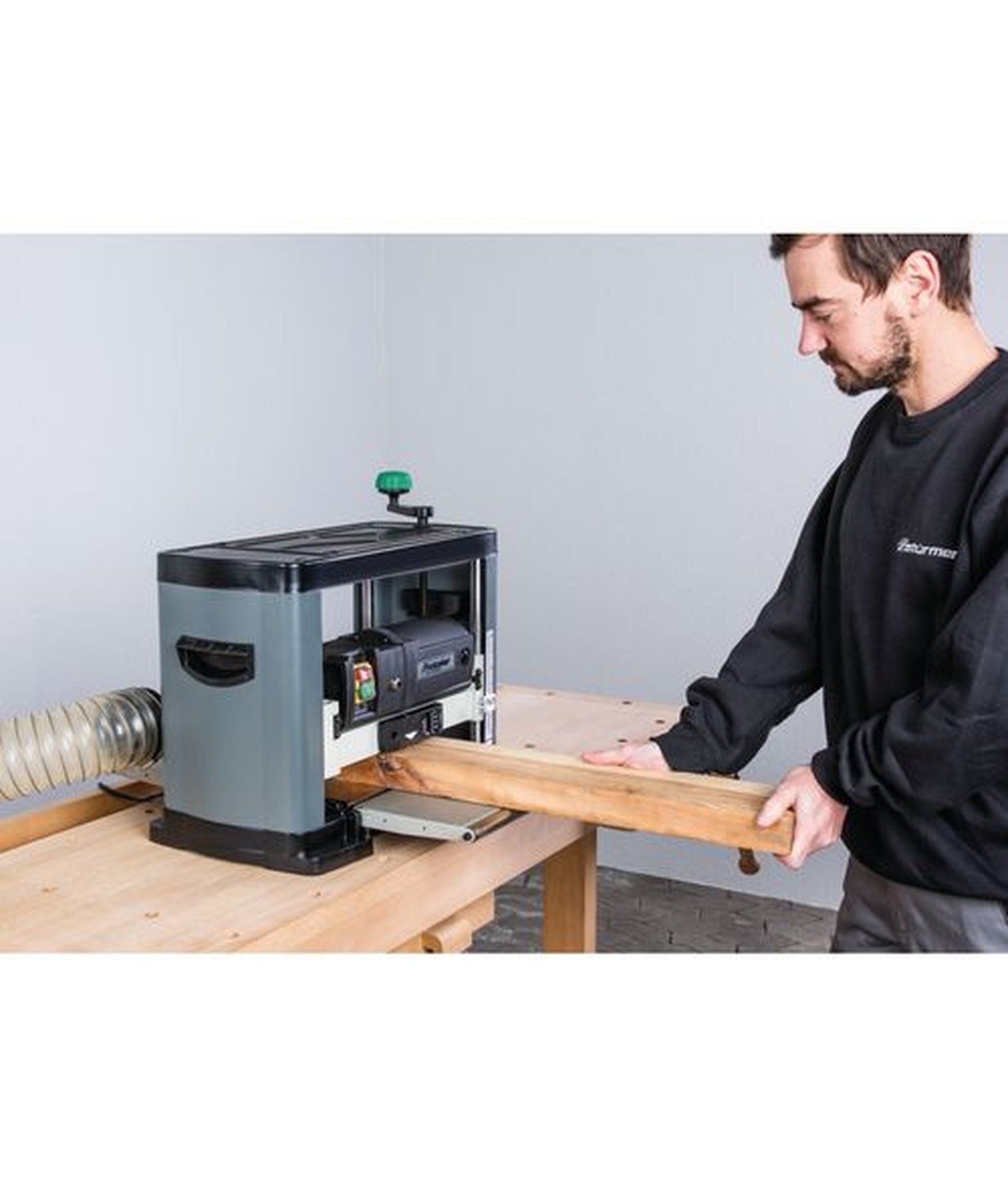 Pialla a spessore portatile con motore potente, adattatore di estrazione