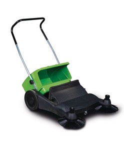 Spazzatrice manuale con serbatoio di raccolta Spazzatrice manuale con serbatoio di raccolta