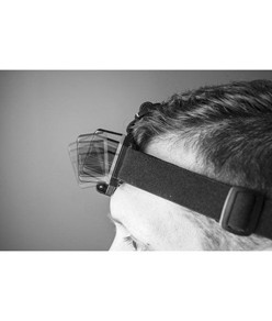 Lampada frontale a 4 funzioni resistente agli urti