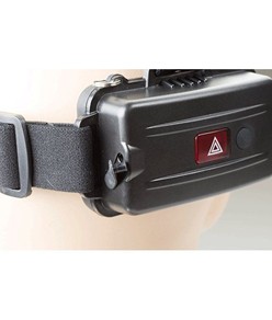 Lampada frontale ricaricabile focusing in alluminio