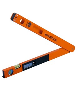 Misuratore elettronico Winkeltronic con due fiale di livello orizzontale e verticale, autospegnimento dopo 3 minuti di non utilizzo