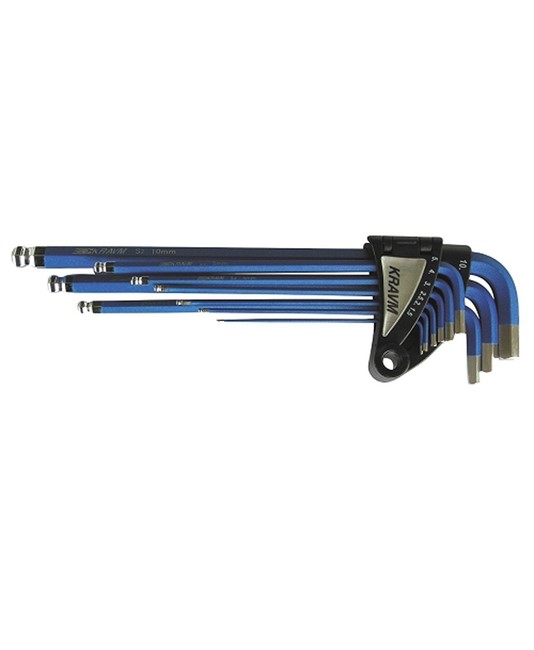 Set 9 chiavi esagonali rivestite Kravm Set 9 chiavi esagonali rivestite Kravm