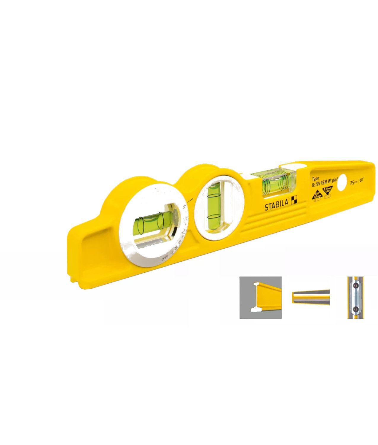 Livella magnetica in alluminio Stabila 81 SV REM W360 Torpedo