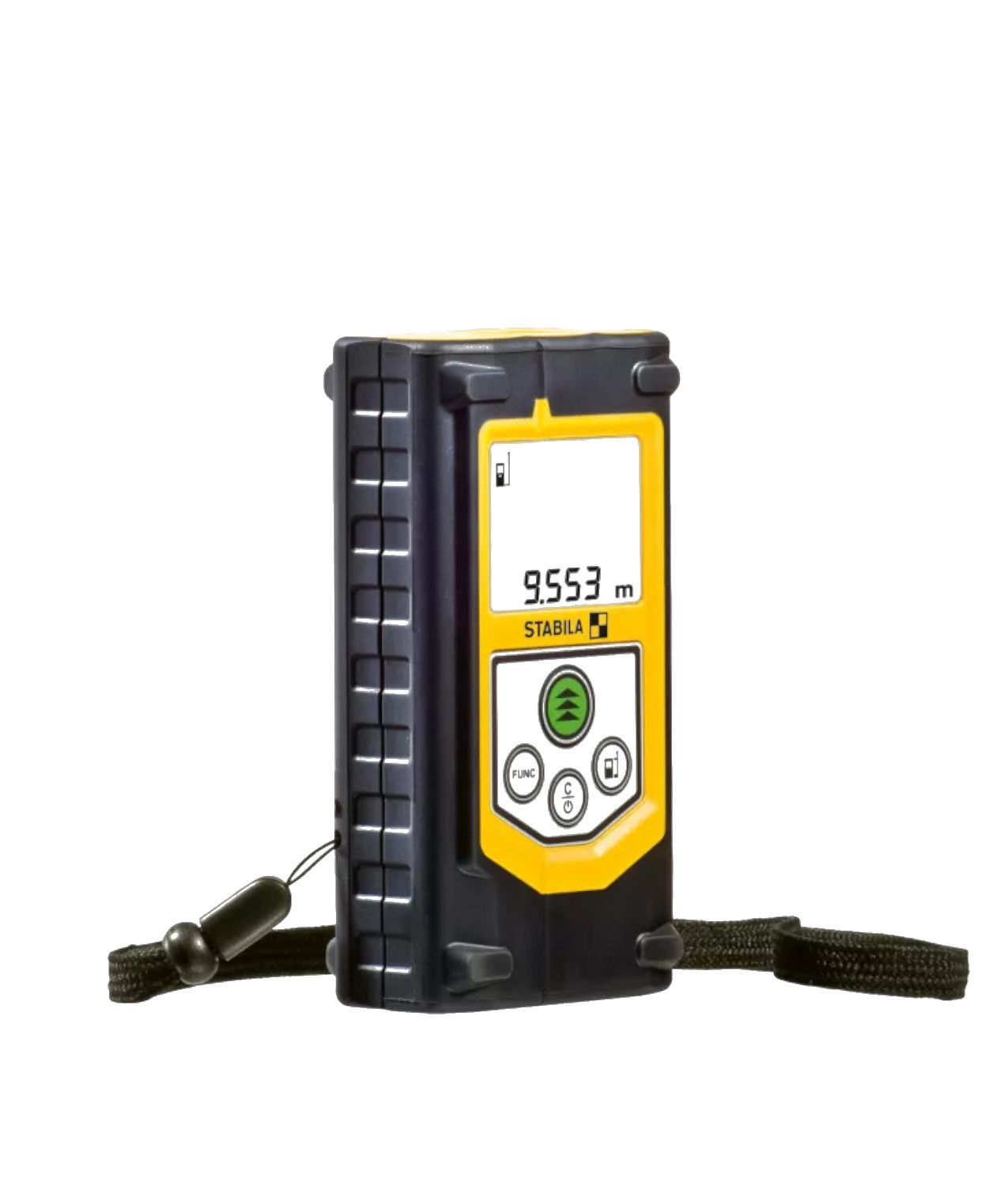 Misuratore di distanza laser con 8 funzioni di misurazione e display retro-illuminato Stabila LD320