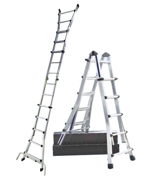 Scala universale telescopica in alluminio da 12 a 24 gradini STP Tatak Scala universale telescopica in alluminio da 12 a 24 gradini STP Tatak