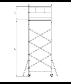 Ponteggio in alluminio  FIORINO