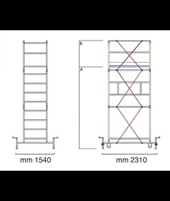Ponteggio in acciaio  P7