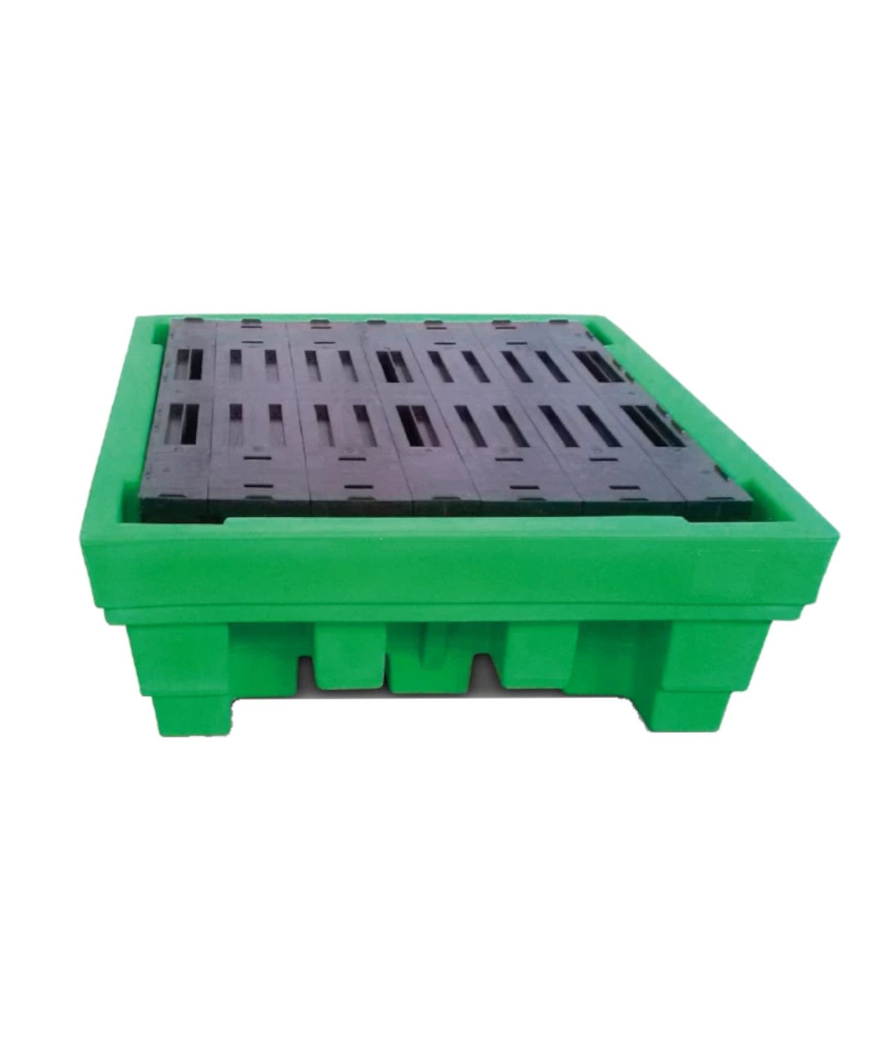 Vasca contenimento in polietilene per fusti 200 lt