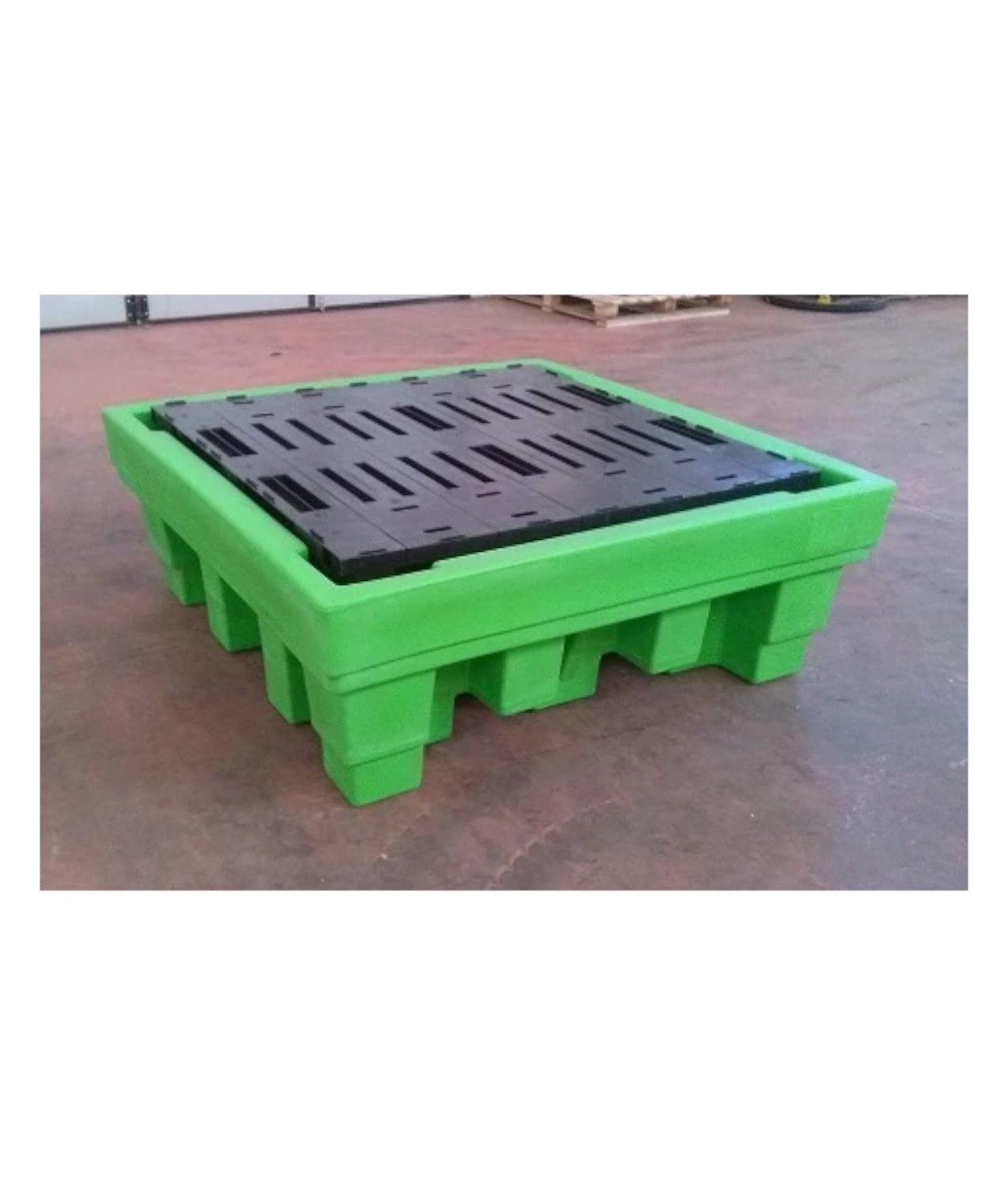 Vasca contenimento in polietilene per fusti 200 lt