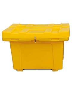 Cassa con coperchio colore giallo