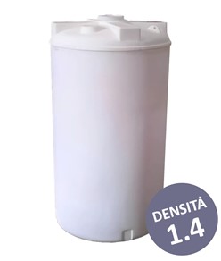 Cisterna verticale in polietilene bianco  per acidi
