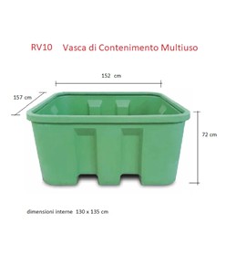 Vasca di contenimento vuota adatto a uso di stoccaggio inquinanti