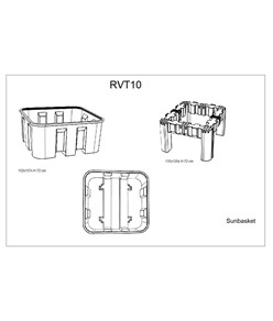 Vasca di contenimento vuota adatto a uso di stoccaggio inquinanti