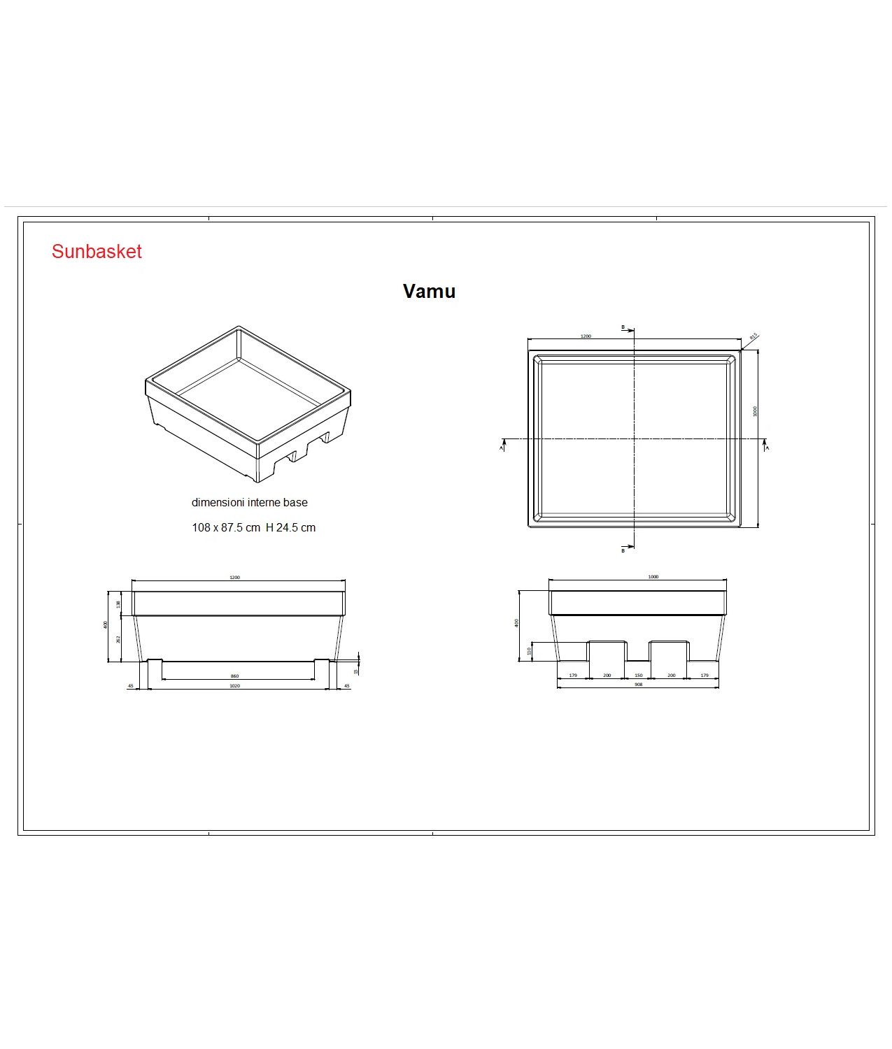 Vasca di stoccaggio contenitori 200 L