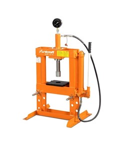 Pressa idraulica con forza di compressione di 10 t e altezza regolabile in 3 posizioni