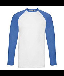 T-shirt da baseball manica lunga Fruit of the Loom