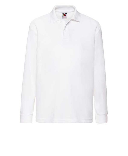 Polo da bambino manica lunga Fruit of the Loom Polo da bambino manica lunga Fruit of the Loom