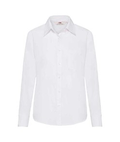Camicia donna in popeline manica lunga Fruit of the Loom Camicia donna in popeline manica lunga Fruit of the Loom