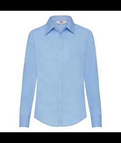 Camicia donna in popeline manica lunga Fruit of the Loom