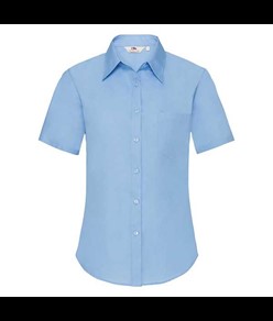 Camicia donna in popeline manica corta Fruit of the Loom