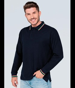 Regular Polo Italia da uomo maniche lunghe JHK