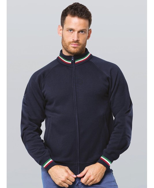 Felpa Italia Full con zip JHK Felpa Italia Full con zip JHK