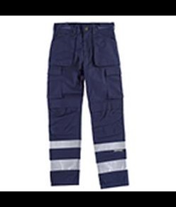 Pantalone multitasche bande rifrangenti Workteam