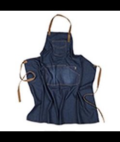 Grembiule jeans pettorina Workteam