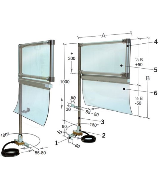 Protezione universale per segatrice alternativa Protezione universale per segatrice alternativa